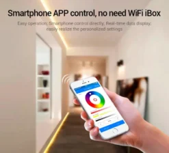 Controlador 2.4G RF, DC12-24V, 15A, WiFi APP, Alexa Voice Control, 5 en 1