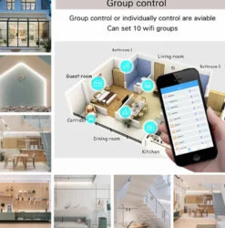 Controlador Open Lit RGB+CCT, WiFi APP, Alexa Voice Control