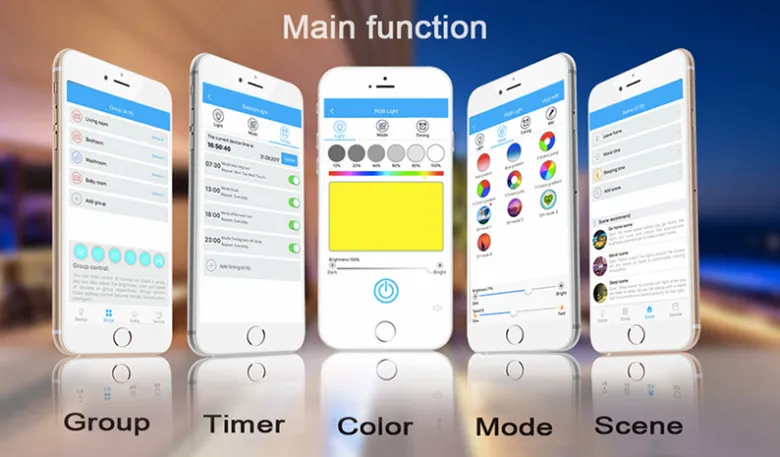 Controlador Open Lit RGB+CCT, WiFi APP, Alexa Voice Control