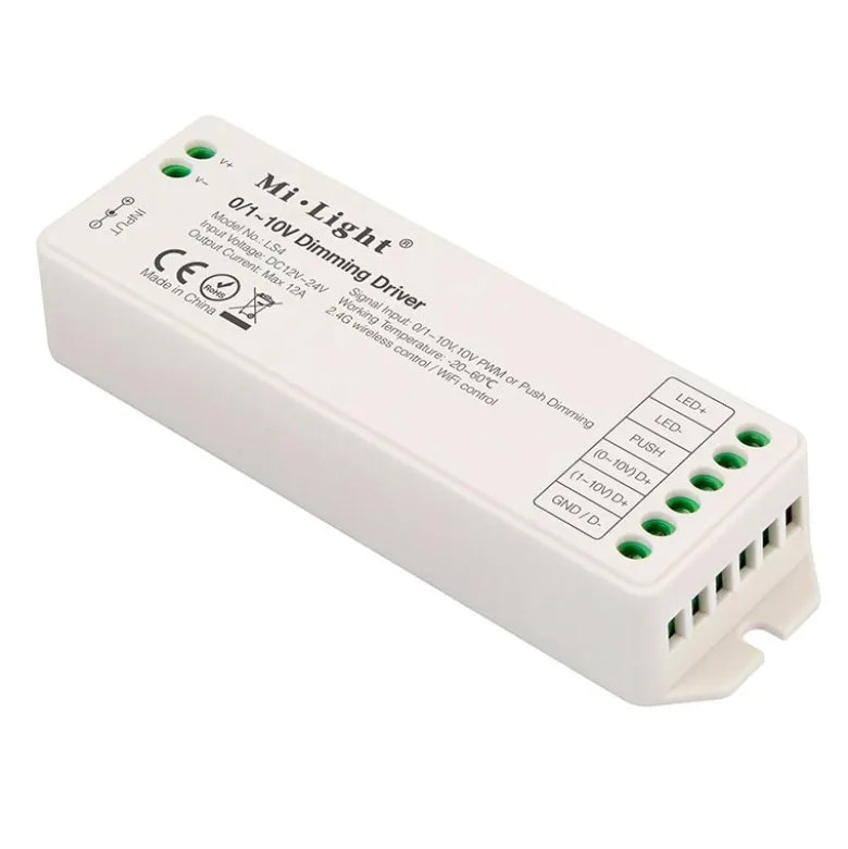 Controlador 0/1-10V, 12A, RF-WiFi
