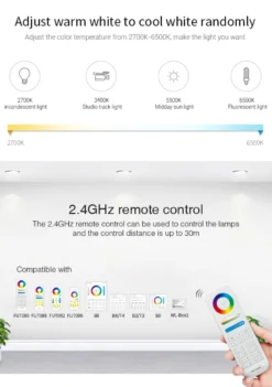 Controlador Waterproof RF, WiFI App, 5 en 1 (MONO, CCT, RGB, RGBW, RGB+CCT)