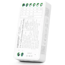 Controlador WiFi + 2.4G RF + Bluetooth, DC12-24V, 12A, 3 en 1, RGB+RGBW+RGBCCT