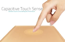 Control de persianas táctil, frontal golden LIVOLO