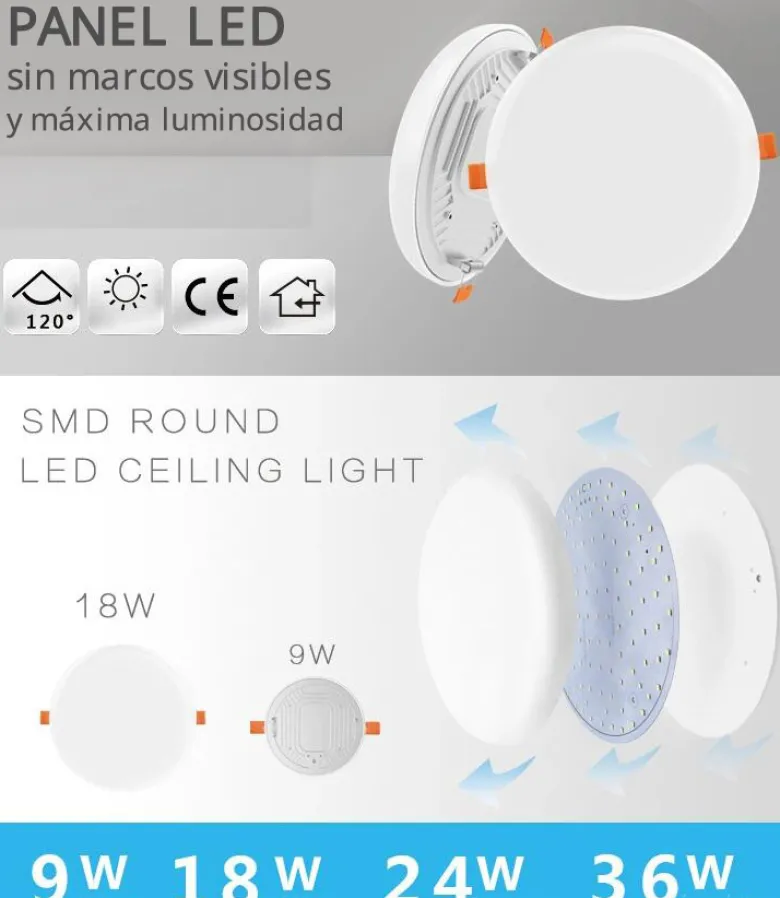Downlight Led KRAMFOR Frameless 9W Ajustable