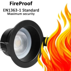 Downlight Led LUCERNA BRIDGELUX Chip, 8W, UGR 19, 36º, IP65, TRIAC, 4CCT, negro