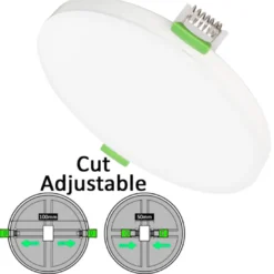 Downlight Led LUCERNA Frameless 16-20-24W, 4CCT, Ajustable 80-190mm, CRI92