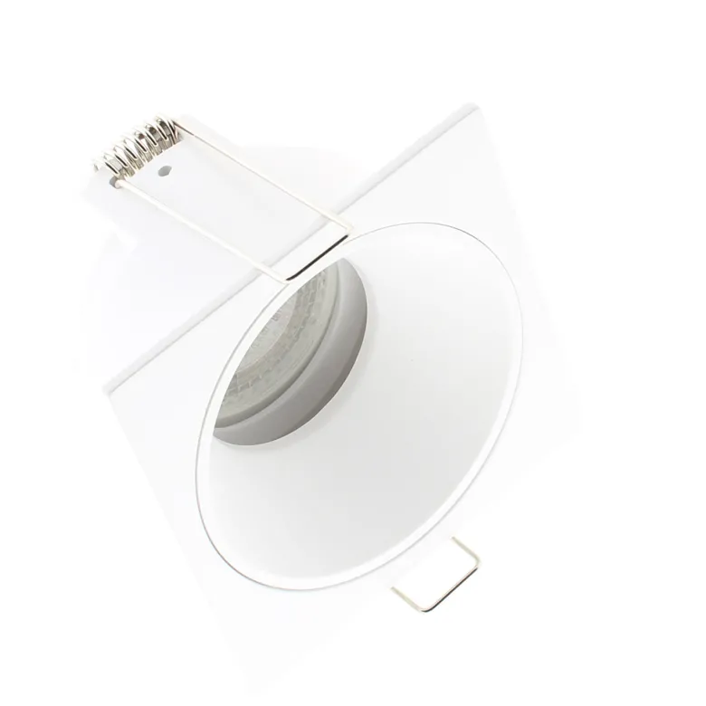 Downlight Led MOS UGR17 Square, 7W, blanco/negro cromo