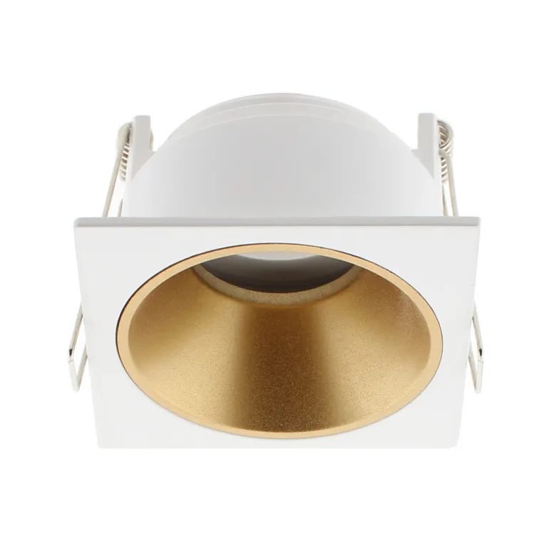 Downlight Led MOS UGR17 Square, 7W, blanco/negro cromo