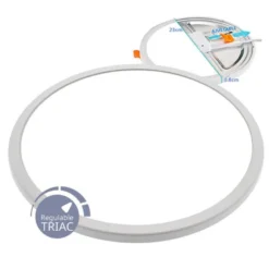 Downlight / Plafón Led KRAMFOR EPISTAR 20W Ajustable, Triac regulable
