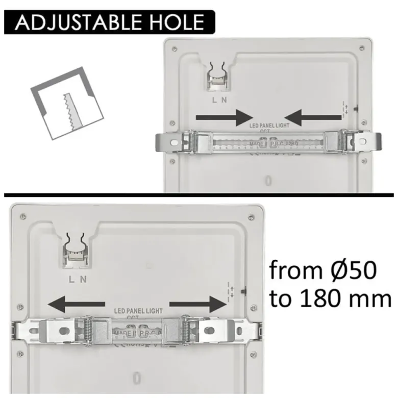 Downlight / Plafón Led KUB, 18W, LUMILED Chip, CCT ajustable