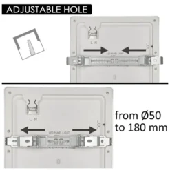 Downlight / Plafón Led KUB, 18W, LUMILED Chip, CCT ajustable, negro