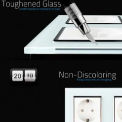 Enchufe Socket doble EU 16A, frontal gris LIVOLO