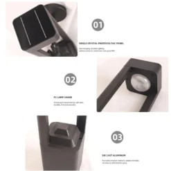 Farola LED Solar TOW H600, CCT
