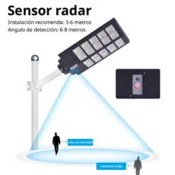 Farola LED Solar URBAN 200W, 3,2V / 15000mAH