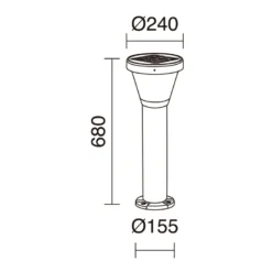 Farola solar SOLARGO H680