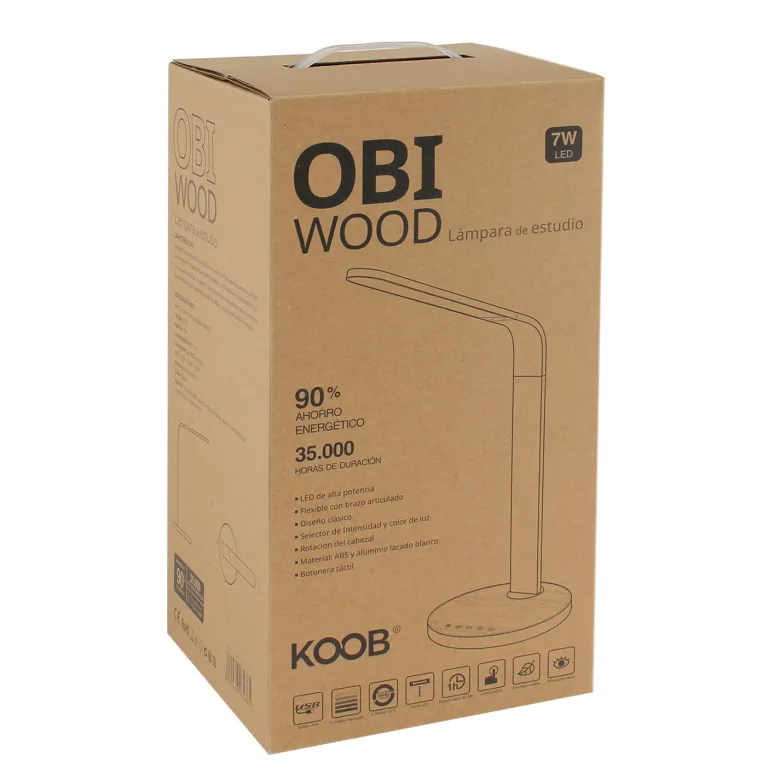 Flexo Led OBI WOOD Multifunción