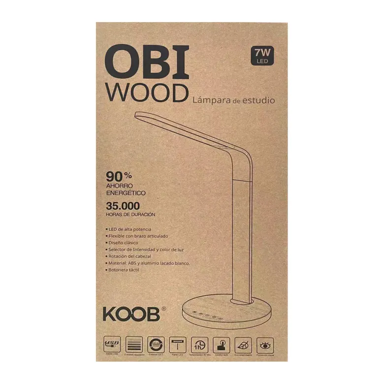 Flexo Led OBI WOOD Multifunción