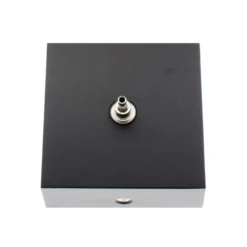 Florón cuadrado negro, 80x80mm, Ø3mm