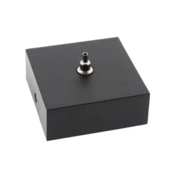 Florón cuadrado negro, 80x80mm, Ø3mm