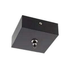 Florón cuadrado negro, 80x80mm, Ø3mm