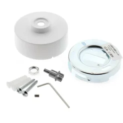 Florón redondo blanco, Ø75mm, Ø3mm