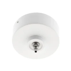 Florón redondo blanco, Ø75mm, Ø3mm