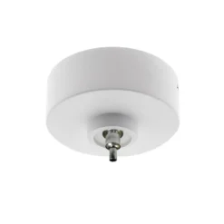 Florón redondo blanco, Ø75mm, Ø3mm
