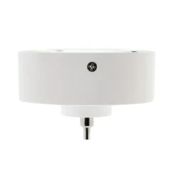 Florón redondo blanco, Ø75mm, Ø3mm