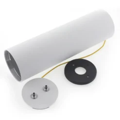 Florón redondo blanco, Ø75x250mm