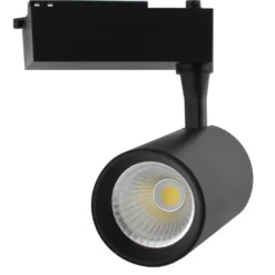 Foco carril Monofásico IOS Bridgelux, 30W, negro, 48º, CCT