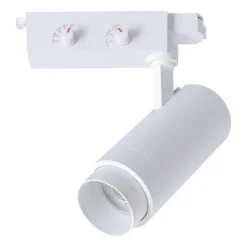 Foco carril Monofásico PIKE RAIL LED 15-20-25-30-35W, 3CCT, 15º-60º, blanco