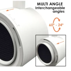 Foco carril Monofásico ROMA, 40W-34W, blanco, regulable 24º-60º, UGR13, CCT