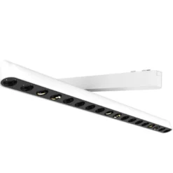 Foco carril SNOW SLIM 378mm Basculante 48V, 18W, 24º, blanco