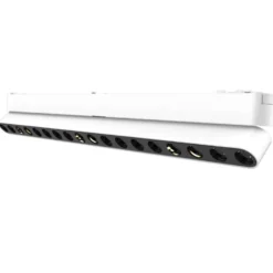 Foco carril SNOW SLIM 378mm Basculante 48V, 18W, 24º, blanco