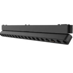Foco carril SNOW SLIM 378mm Basculante 48V, 18W, 24º, negro