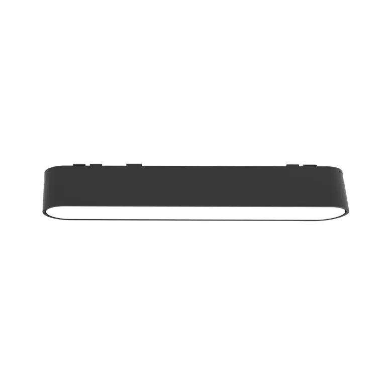 Foco carril SNOW SLIM 252mm 48V, 12W, 90º, negro