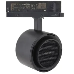 Foco carril Trifásico ROMA, 40W-26W, negro, regulable 24º-60º, UGR13, CCT