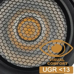 Foco carril Trifásico ROMA, 40W-26W, negro, regulable 24º-60º, UGR13, CCT