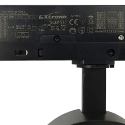 Foco carril Trifásico ROMA, 40W-26W, negro, regulable 24º-60º, UGR13, CCT