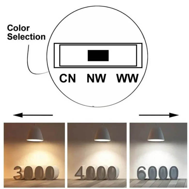Foco carril Trifásico SAMOS, 40W-26W, blanco, 24º-60º, UGR13, CCT