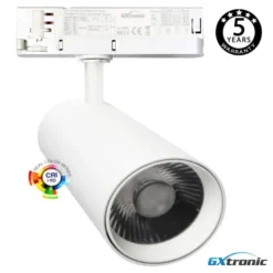 Foco carril Trifásico SAMOS, 40W-26W, blanco, 24º-60º, UGR13, CCT