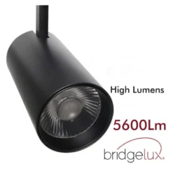 Foco carril Trifásico SAMOS, 40W-26W, negro, 24º-60º, UGR13, CCT