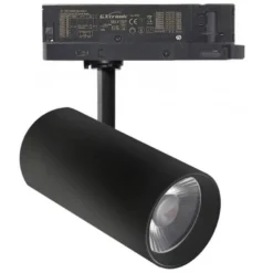 Foco carril Trifásico SAMOS, 40W-26W, negro, 24º-60º, UGR13, CCT
