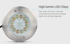 Foco empotrable FOKUA LED 9W, RGB+CCT, SYS-T1