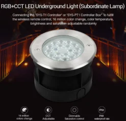 Foco empotrable FOKUA LED 9W, RGB+CCT, SYS-T1