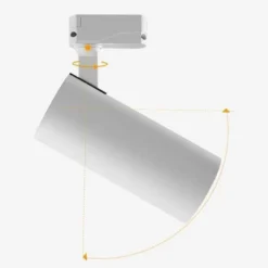 Foco LED para Carril Monofásico JUCAN 30W - Alta Fidelidad Cromática (CRI92), blanco