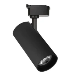 Foco LED para Carril Monofásico JUCAN 30W - Alta Fidelidad Cromática (CRI92), negro