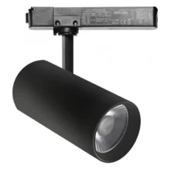 Foco LED ZOLTAR carril Monofásico, 34-40W, CRI<92, UGR13, negro