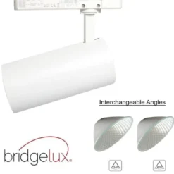 Foco LED ZOLTAR carril Trifásico, 34-40W, CRI92, UGR13, blanco