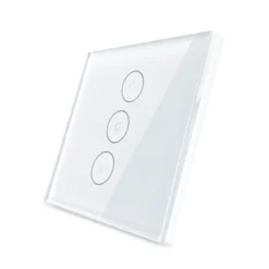 Frontal 1x cristal blanco 3 botones dimmer